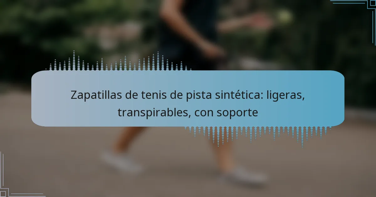 Zapatillas de tenis de pista sintética: ligeras, transpirables, con soporte